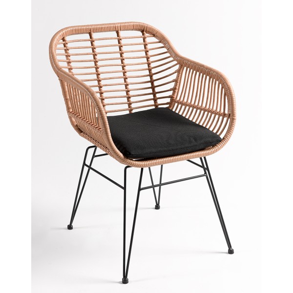 Sillon ratan pata negra Foto: CB6025-sillon-ratan-pata-negra