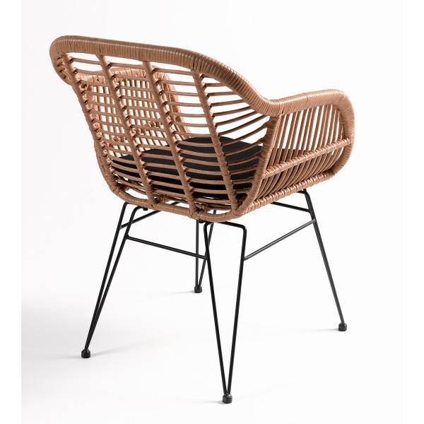 Sillon ratan pata negra Foto: CB6025-sillon-ratan-pata-negra 2