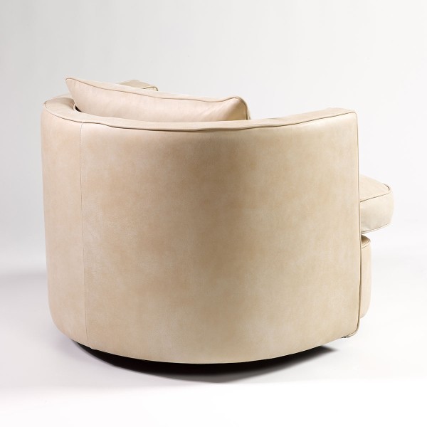 Sillón de piel blanco roto - beige Foto: JULES (4)