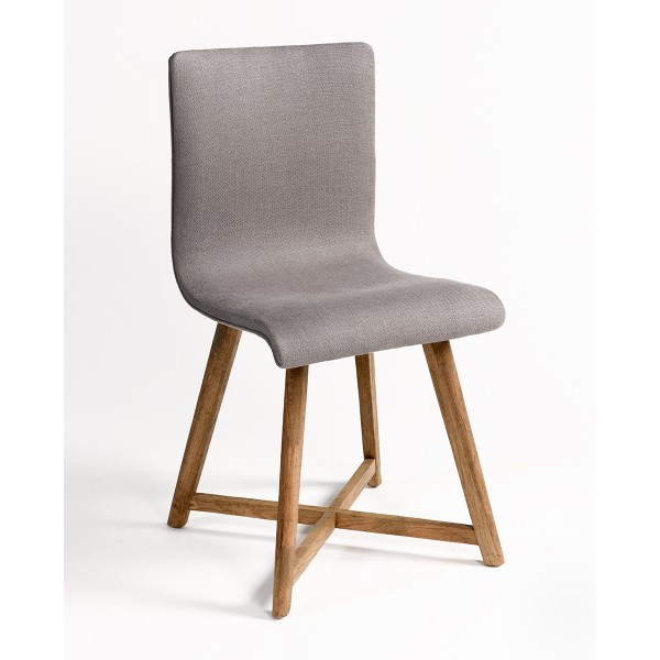 Silla lino gris y roble Foto: 9480OAK-silla-lino-gris-y-roble