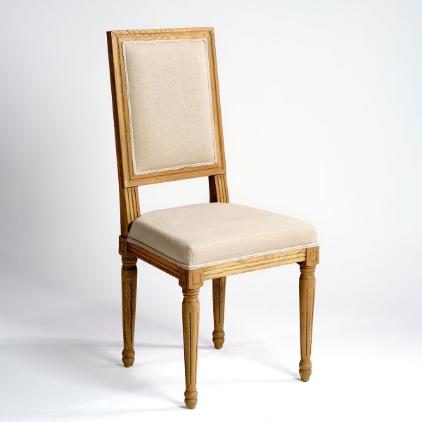 Silla roble y lino respaldo rectangular Foto: SE-220-UH-NAT (2)