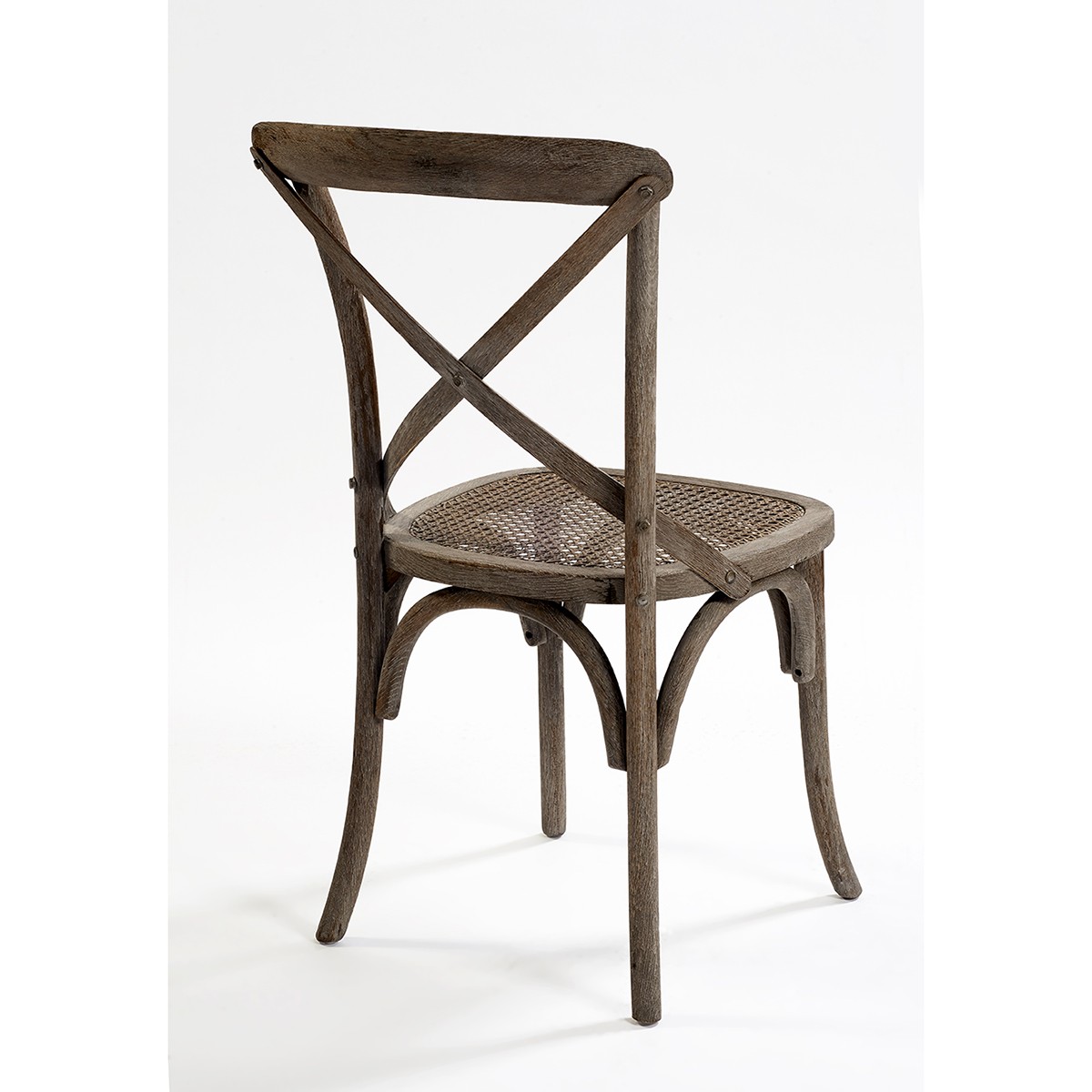 Silla de madera de roble envejecido tono oscuro Foto: XN6043-1 (1)