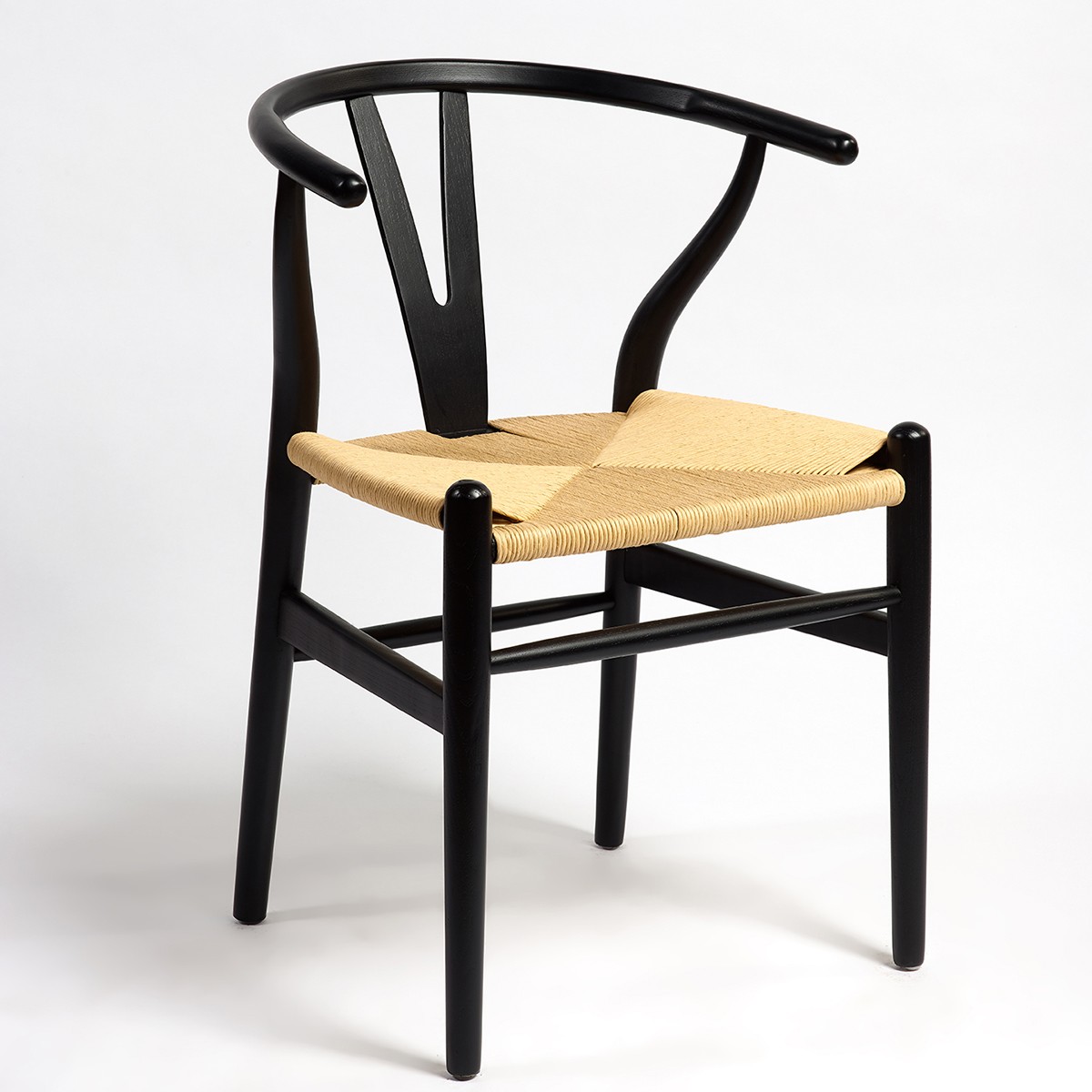 Sillón color negro madera y cuerda Foto: XN7031-N (2)