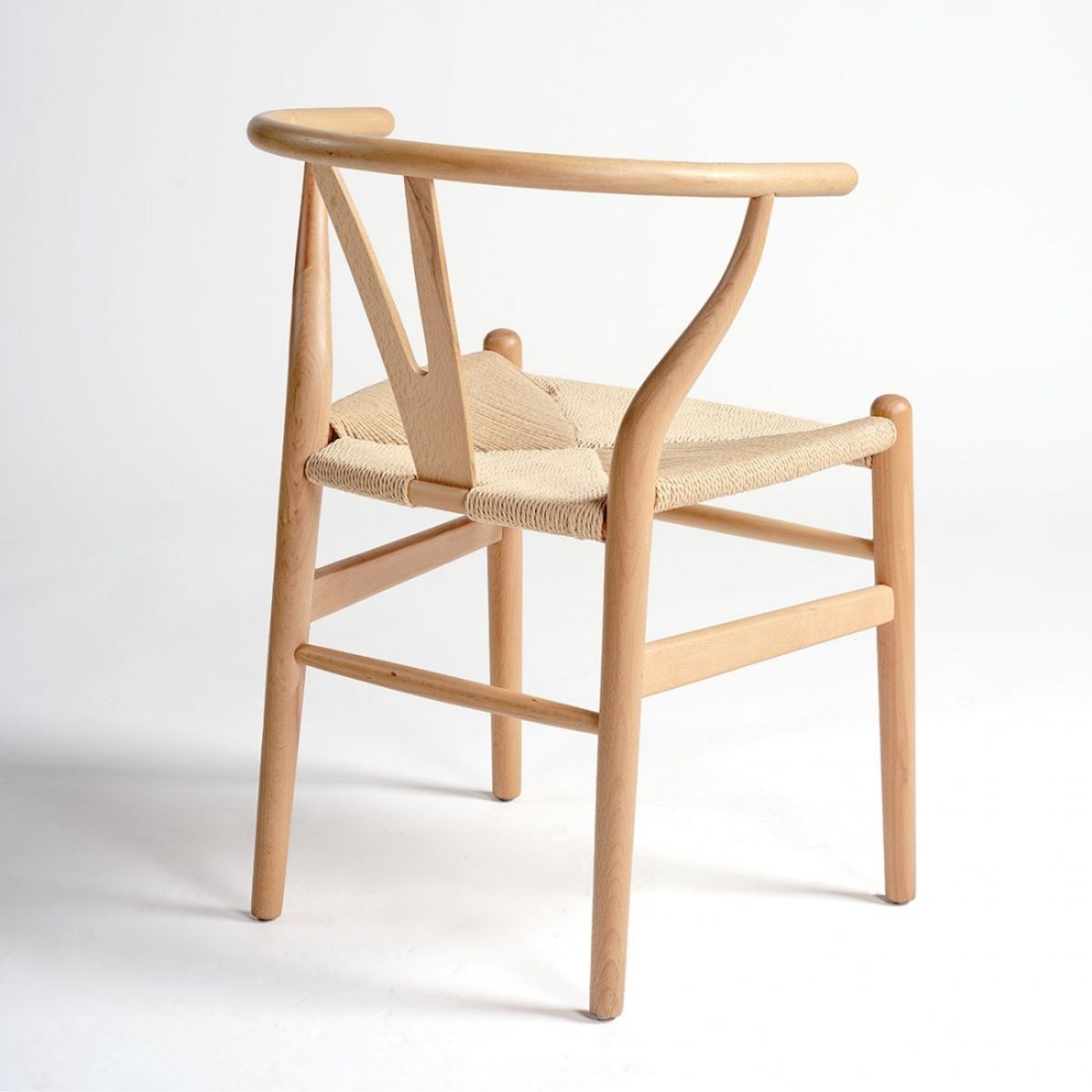 Ash armchair and rope seat
