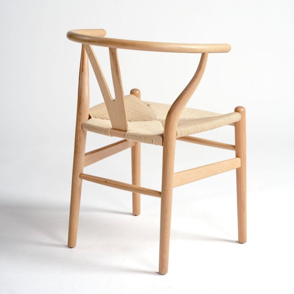 Ash armchair and rope seat