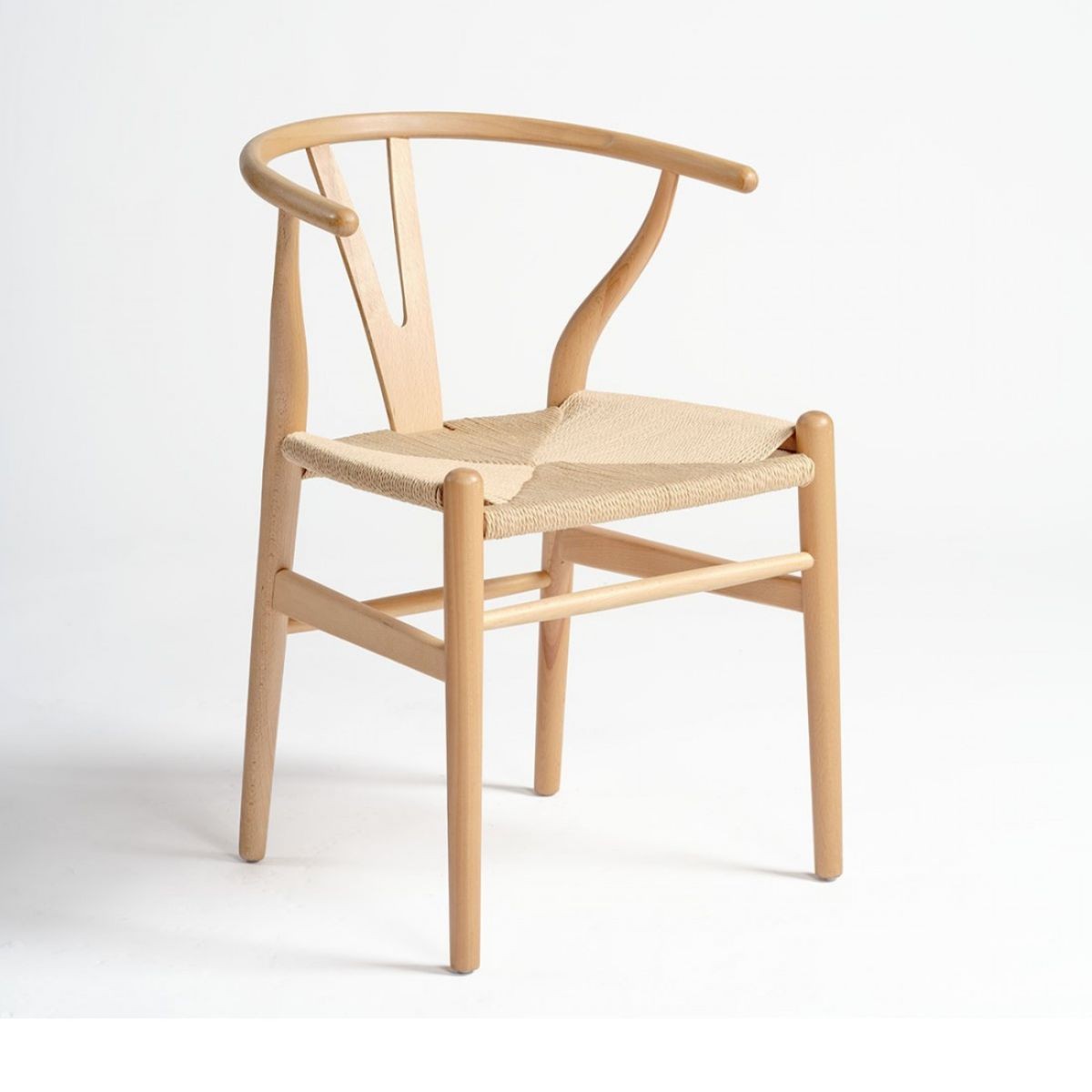 Ash armchair and rope seat
