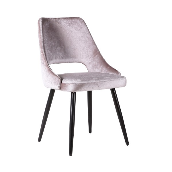 Silla terciopelo beige pata negra Foto: 2958-B