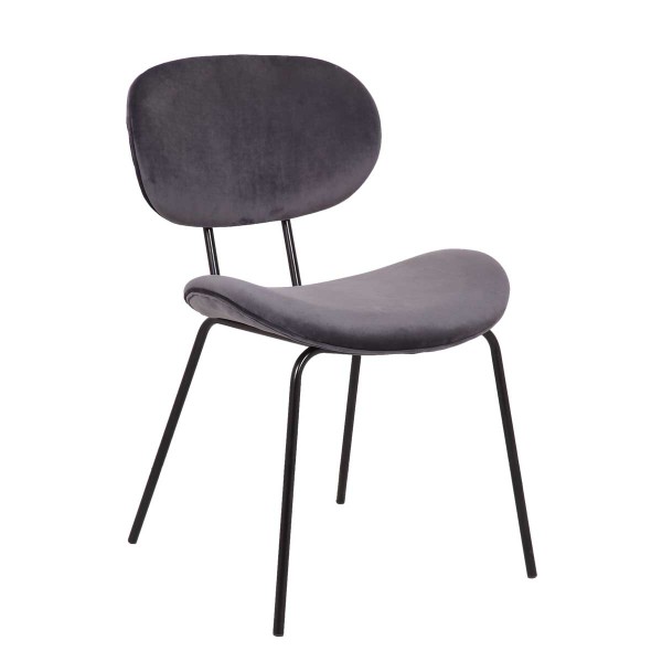 Silla tapizada gris Foto: SDR-3109-752-GREY(2)