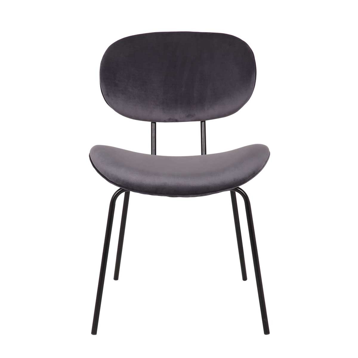 Silla tapizada gris Foto: SDR-3109-752-GREY(1)