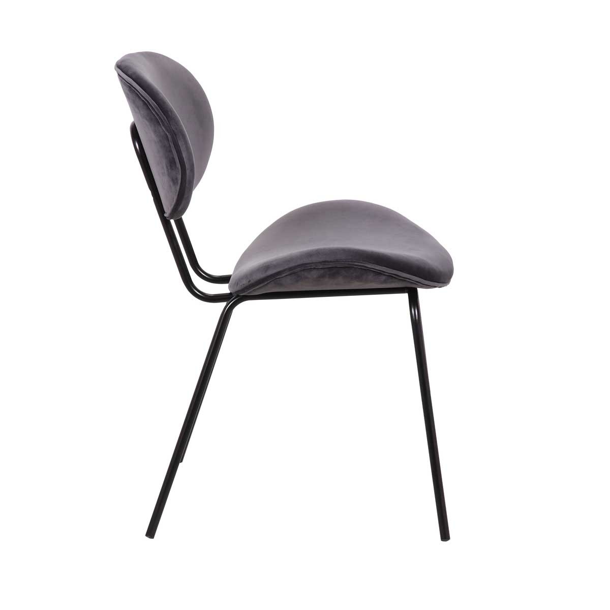 Silla tapizada gris Foto: SDR-3109-752-GREY(3)