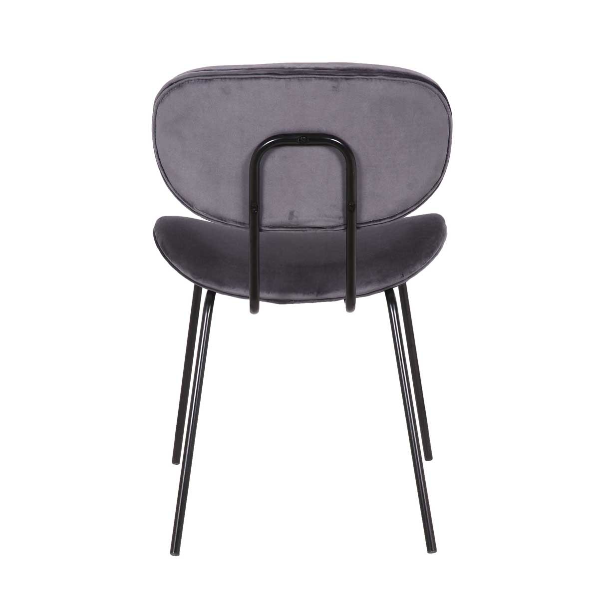 Silla tapizada gris Foto: SDR-3109-752-GREY(4)