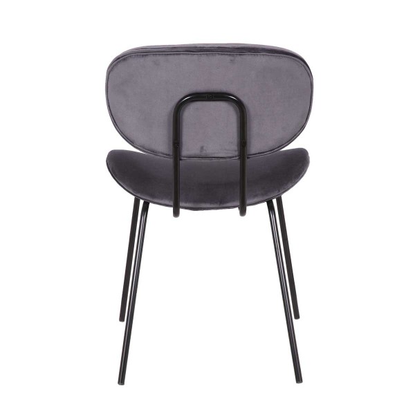 Silla tapizada gris Foto: SDR-3109-752-GREY(4)