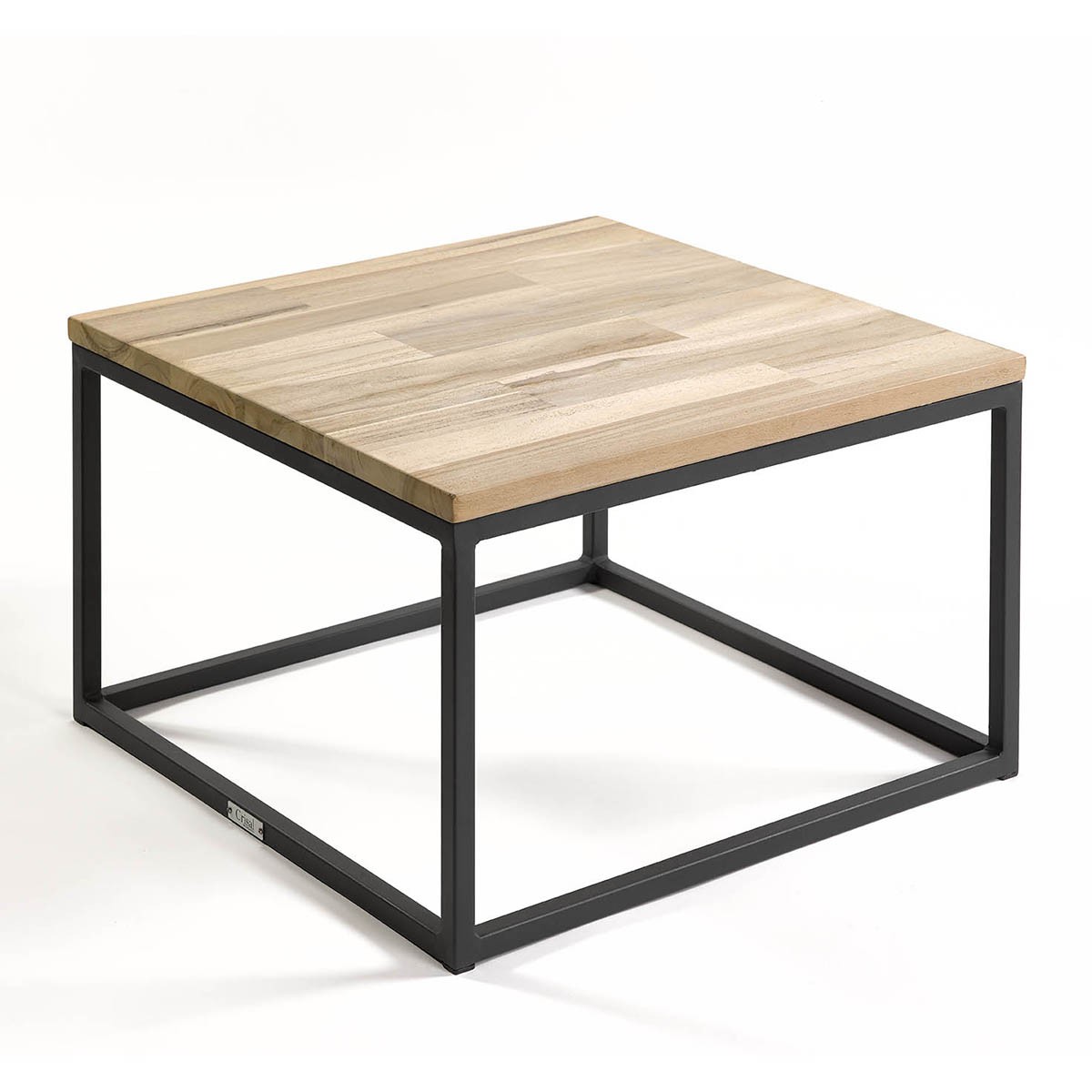 Graphite and teak outdoor coffee table