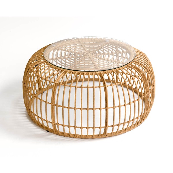 Mesa de centro de ratán para exterior Foto: DEVA (4)