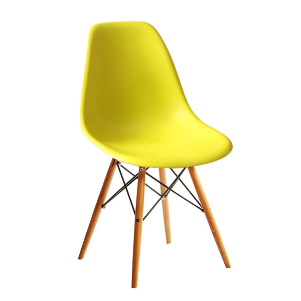 Silla color oliva pata de madera Foto: DC231-OLIVE