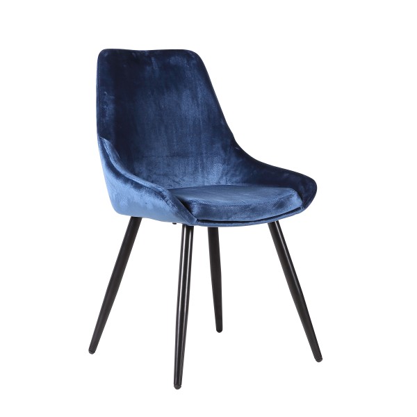Silla terciopelo azul Foto: 2619BA-A