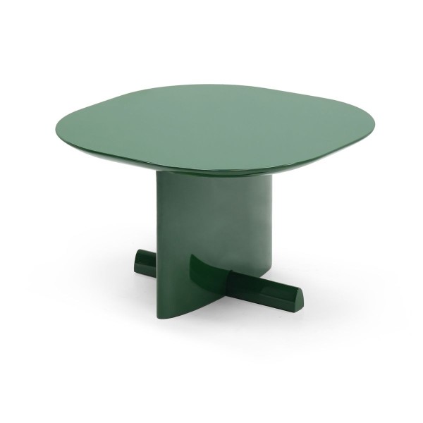 Mesa auxiliar cuadrada verde hierva alto brillo Foto: AILA-2
