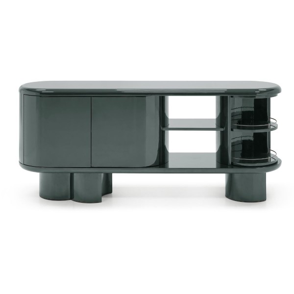 Aparador verde oliva alto brillo Foto: ALBOR-2-aparador-verde-alto-brillo 2