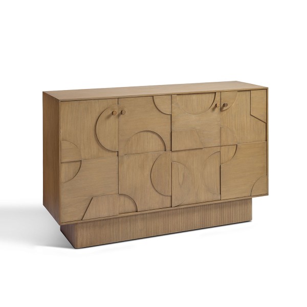 Aparador madera natural puertas relieves base madera Foto: NANTES-aparador-natural-puertas-relieves-240308_crisal_699