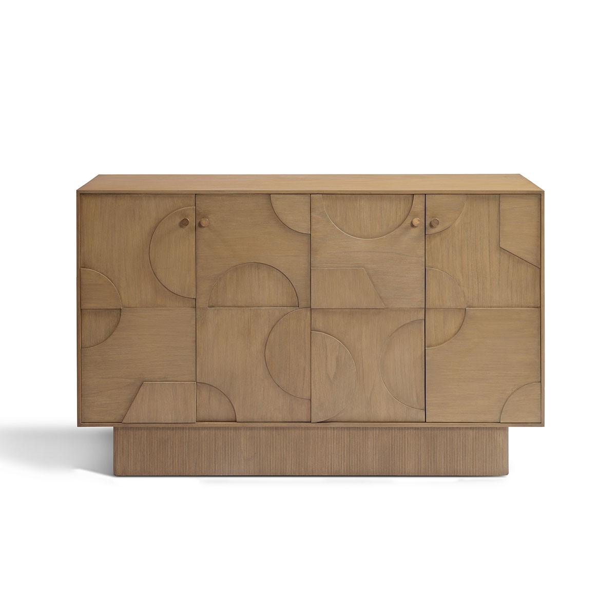 Aparador madera natural puertas relieves base madera Foto: NANTES-aparador-natural-puertas-relieves-240308_crisal_696