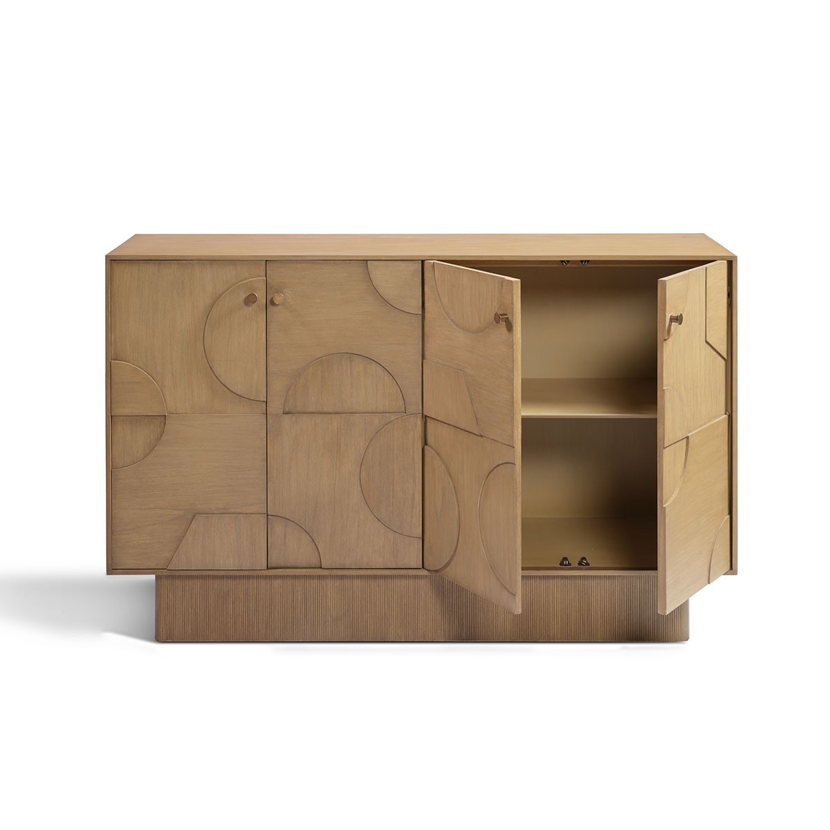 Aparador madera natural puertas relieves base madera Foto: NANTES-aparador-natural-puertas-relieves-240308_crisal_697