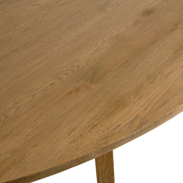 Mesa de comedor ovalada madera roble natural Foto: VIENA-mesa-ovalada-madera-roble-nat (2)